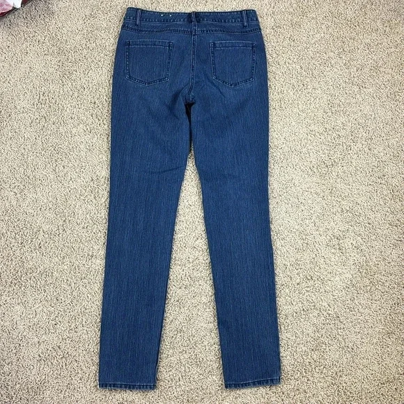 J. McLaughlin dark wash straight leg jeans sz 4 - Picture 7 of 8